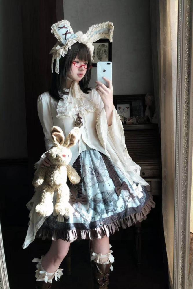 Hyq ～Symbiotic Doll～ Prints Gothic Lolita Skirt
