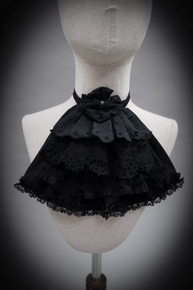 Hyq ～Symbiotic Doll～ Gothic Lolita Hairband Hat Bonnet Brooch and Necklace