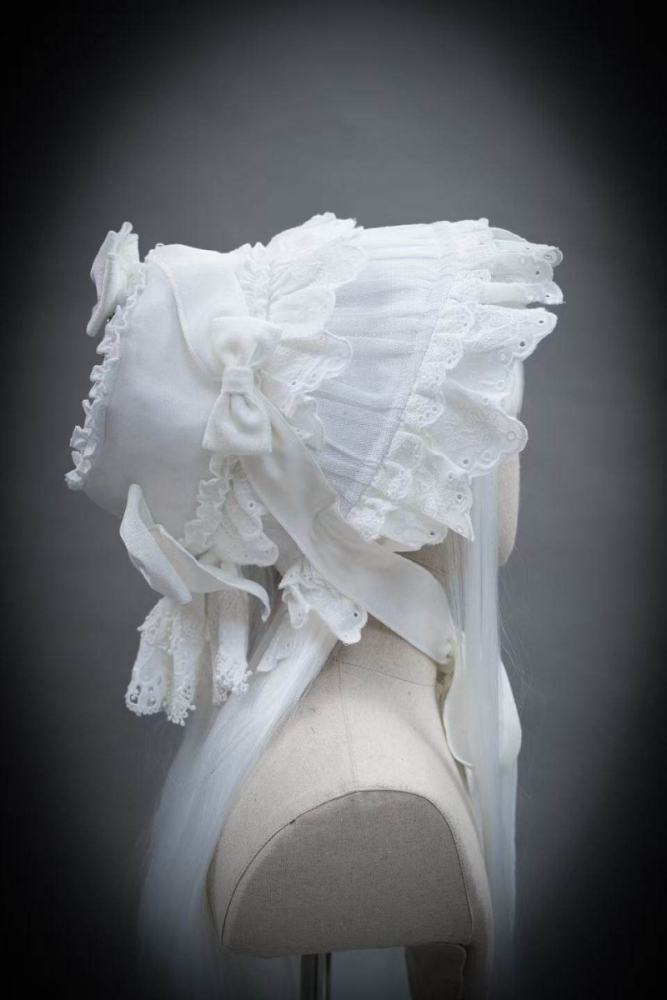 Hyq ～Symbiotic Doll～ Gothic Lolita Hairband Hat Bonnet Brooch and Necklace