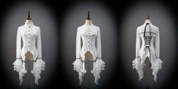 Hyq ～Symbiotic Doll～ Gothic Lolita Blouse Apron and Coat