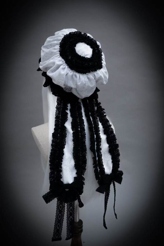 Hyq ～Symbiotic Doll～ Gothic Lolita Hairband Hat Bonnet Brooch and Necklace