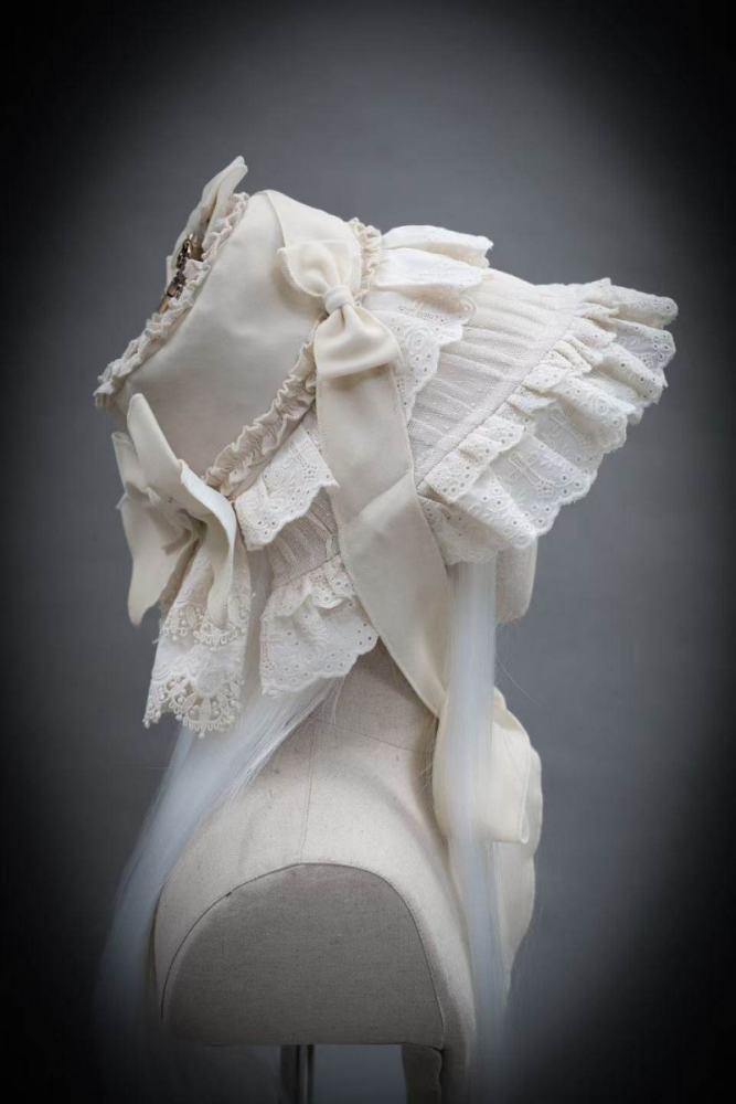 Hyq ～Symbiotic Doll～ Gothic Lolita Hairband Hat Bonnet Brooch and Necklace