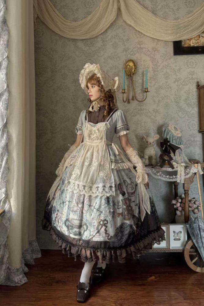 Hyq ～Symbiotic Doll～ Gothic Lolita Blouse Apron and Coat