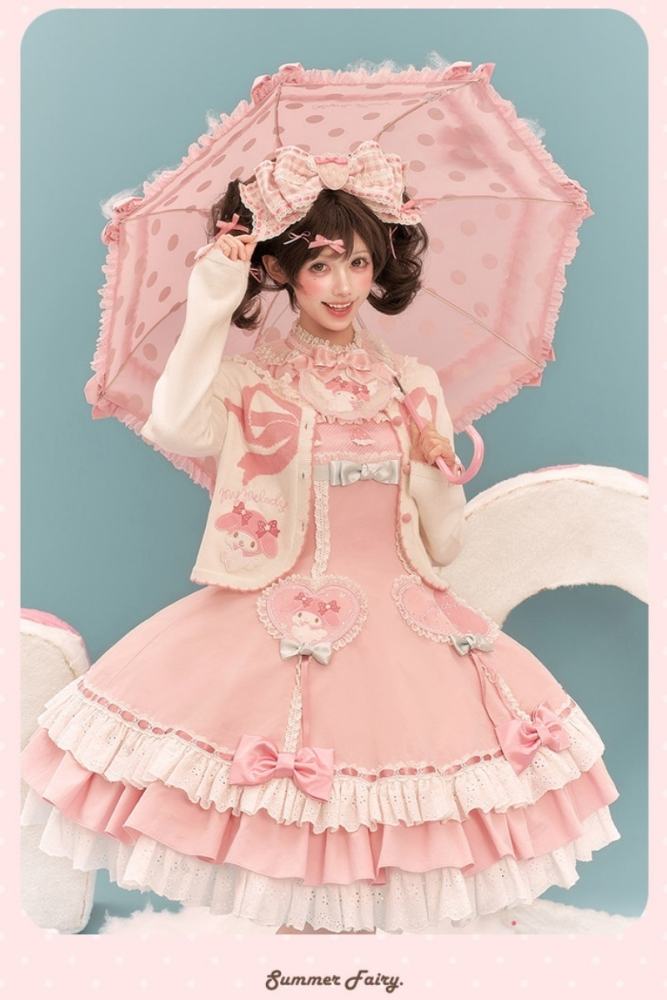 Summer Fairy ~Sanrio Collaborated My Melody~ Lolita Cardigans Blouse and Bag