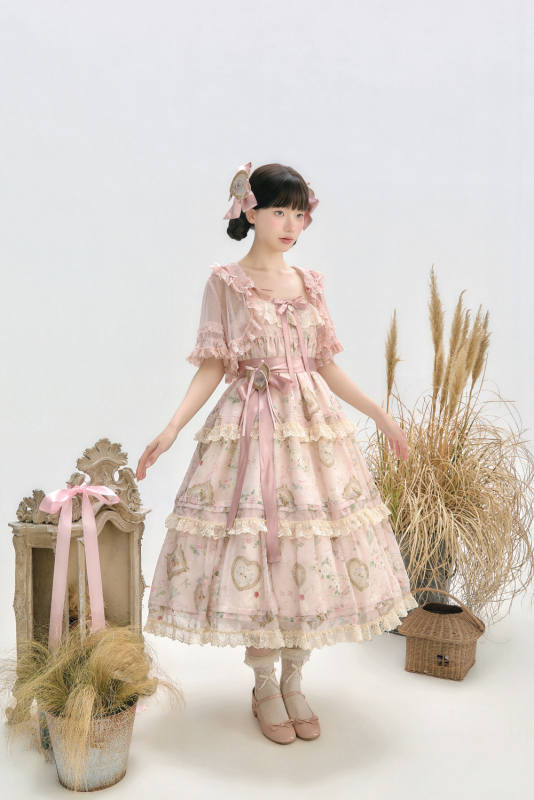 Moon River ~Victoria's Cat~ Sweet Classic Lolita Dress 6 Models
