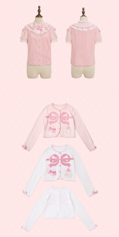 Summer Fairy ~Sanrio Collaborated My Melody~ Lolita Cardigans Blouse and Bag