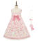 Pink High Waist JSK and Necklace
