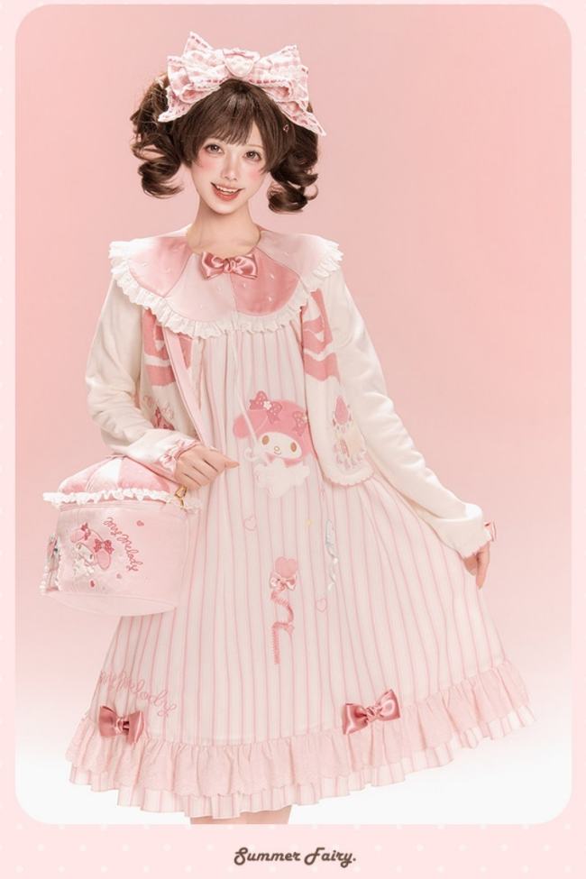 Summer Fairy ~Sanrio Collaborated My Melody~ Lolita Cardigans Blouse and Bag
