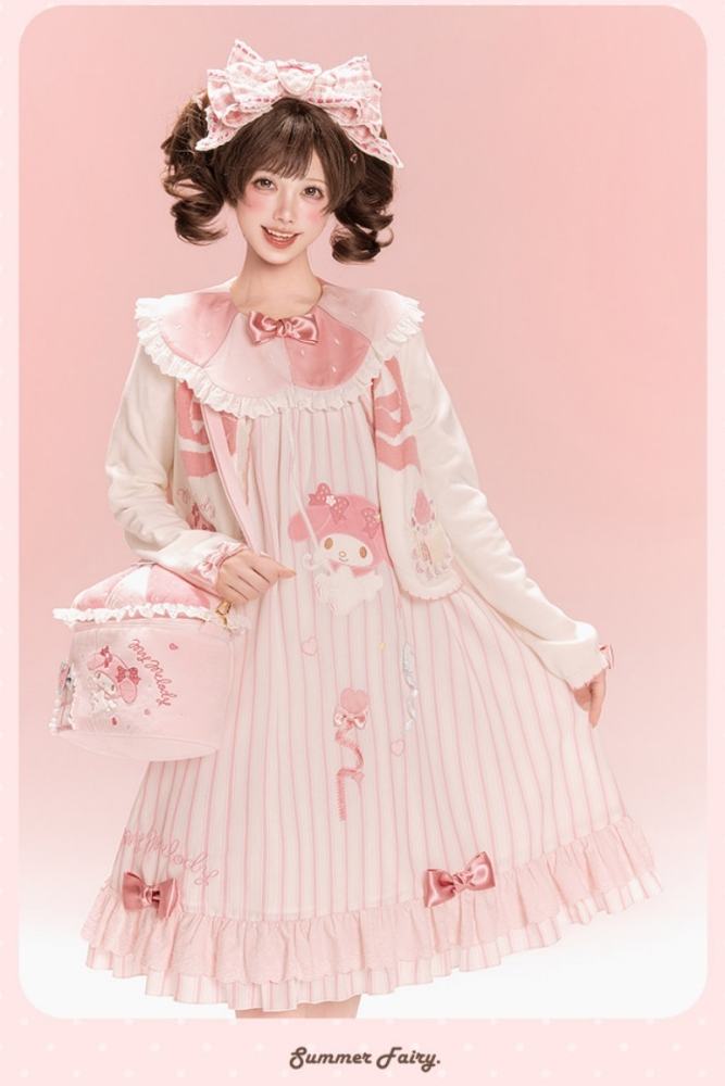 Summer Fairy ~Sanrio Collaborated My Melody~ Lolita Cardigans Blouse and Bag