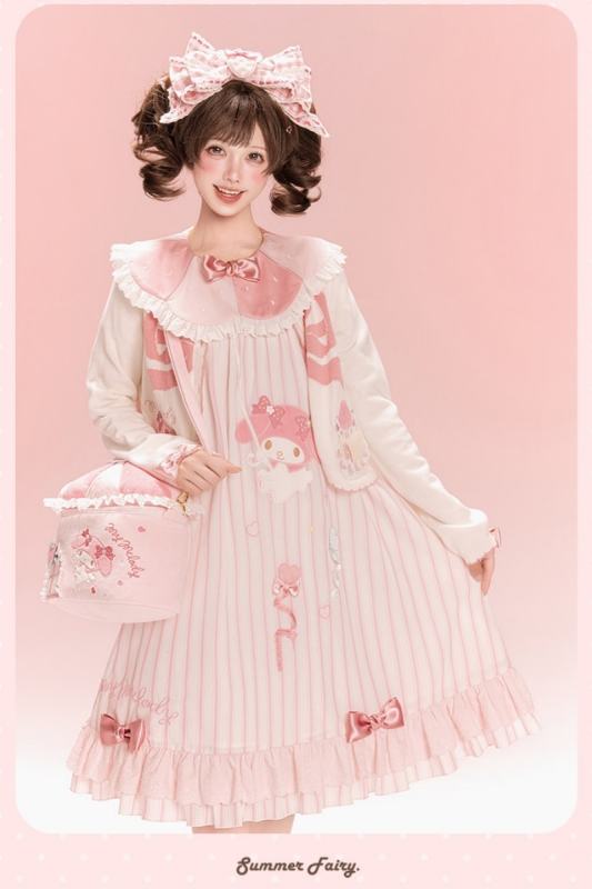 Summer Fairy ～ Sanrio Collaborated My Melody～ Lolita Cardigans Blouse and Bag