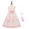 White Pink High Waist JSK and Necklace