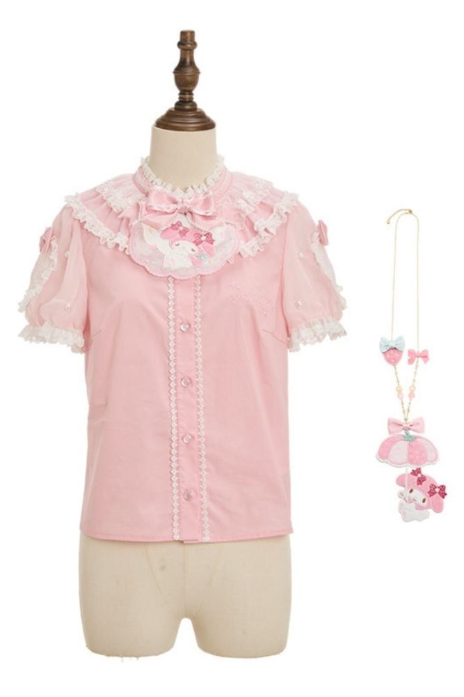 Summer Fairy ~Sanrio Collaborated My Melody~ Lolita Cardigans Blouse and Bag