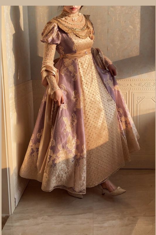 Xwc ～Sinking Twilight～ Luxury Regency Era Empire OP Dress