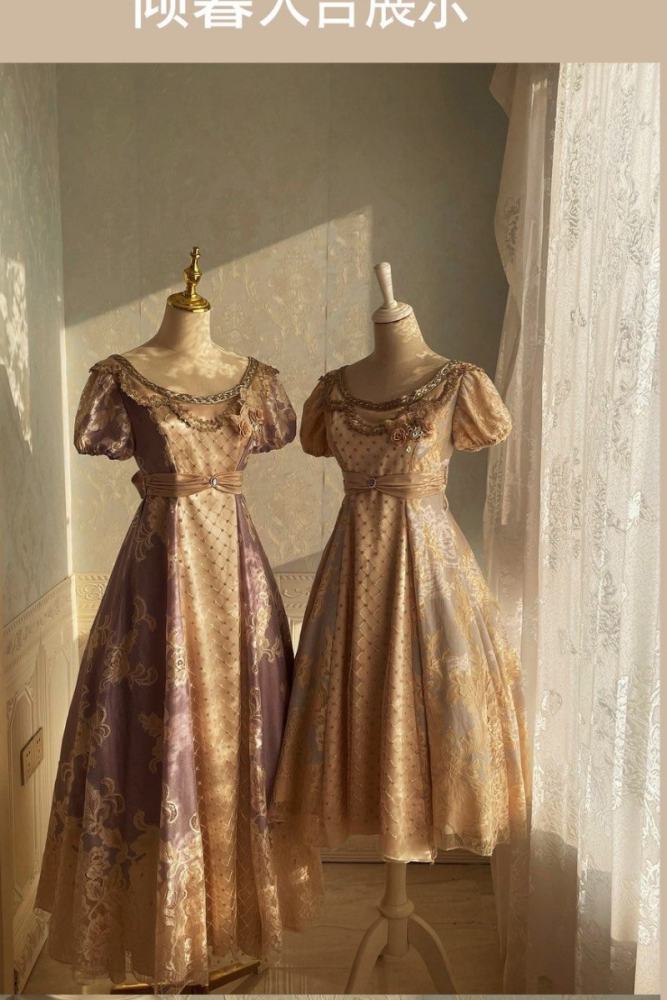 Xwc ～Sinking Twilight～ Luxury Regency Era Empire OP Dress