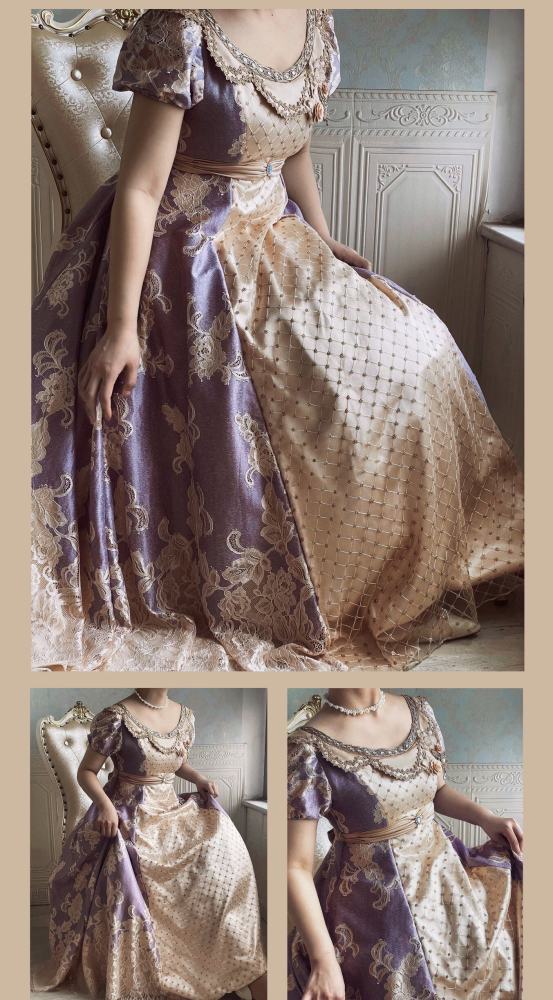 Xwc ～Sinking Twilight～ Luxury Regency Era Empire OP Dress
