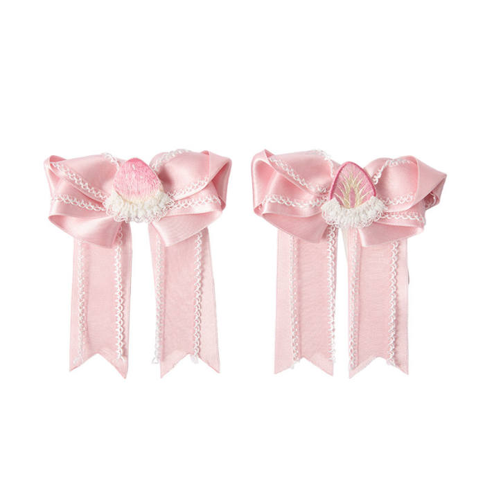 Summer Fairy Sanrio Pink Strawberry Cake Hat and Lolita Side Clips