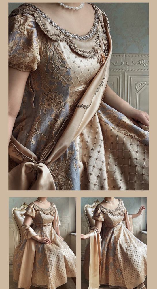 Xwc ～Sinking Twilight～ Luxury Regency Era Empire OP Dress
