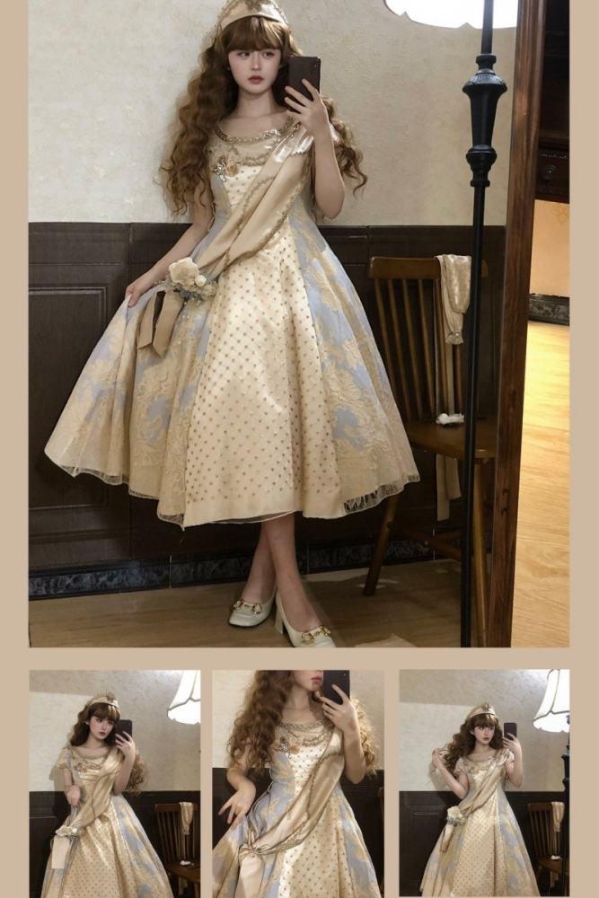 Xwc ～Sinking Twilight～ Luxury Regency Era Empire OP Dress