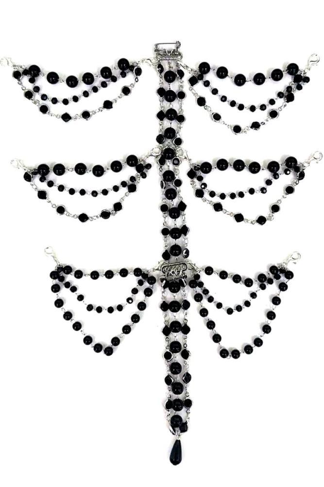 LeMiroir Saint Follower Gothic Lolita Bonnet Chain and Top Hat