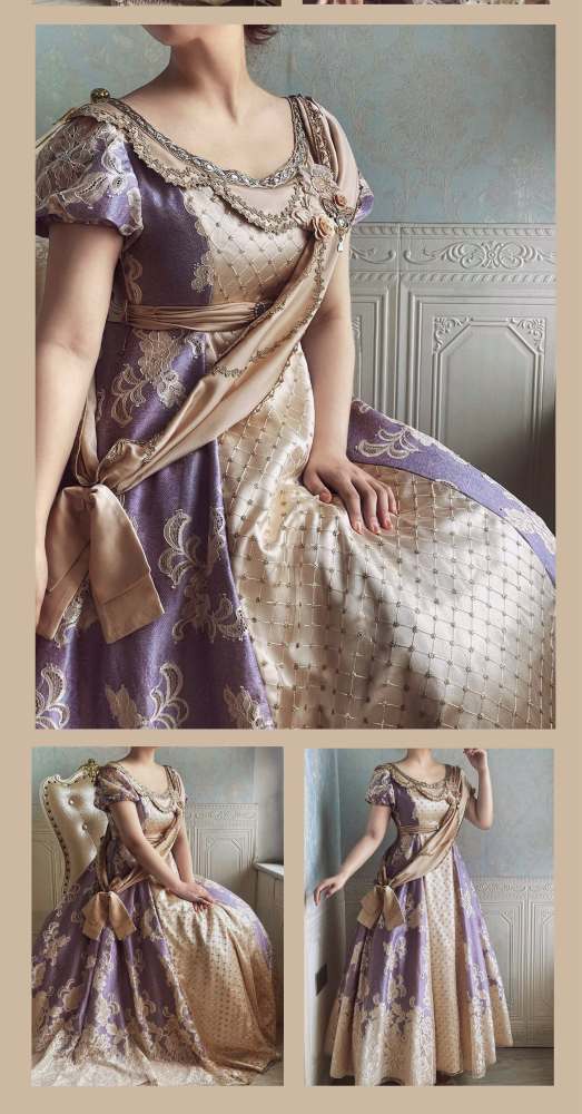 Xwc ～Sinking Twilight～ Luxury Regency Era Empire OP Dress