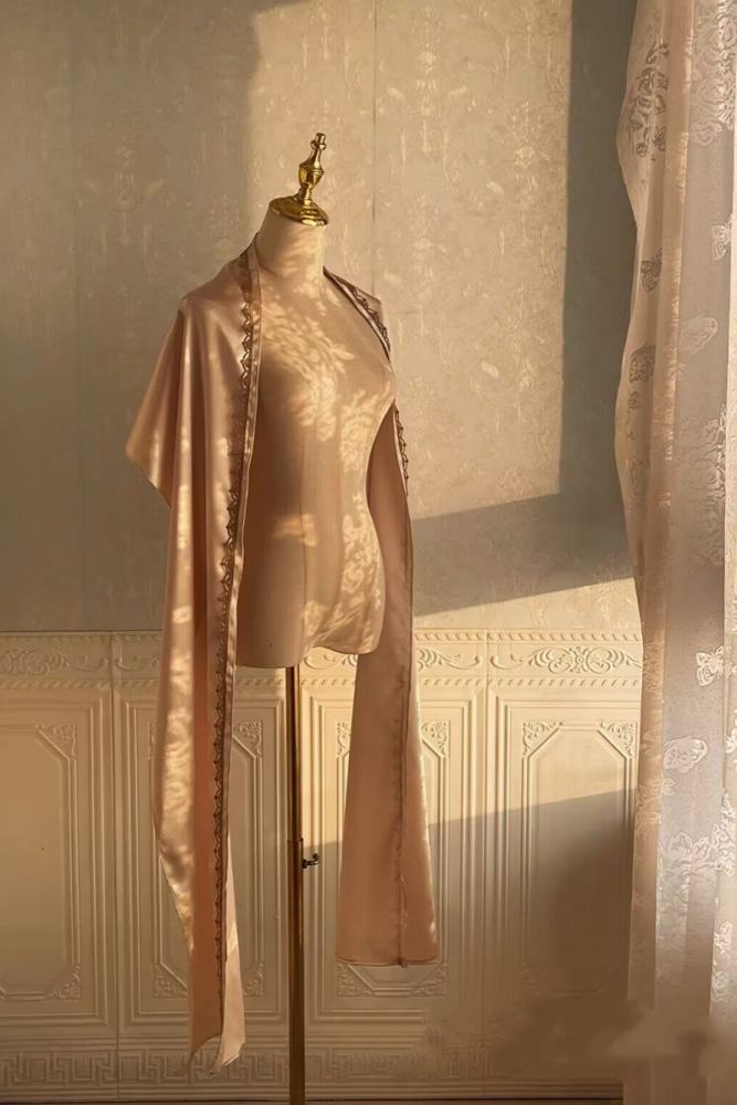 Xwc ～Sinking Twilight～ Regency Era Empire Headbow Shawl and Ribbon