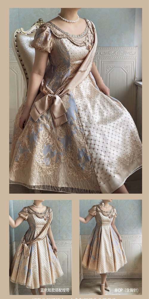 Xwc ～Sinking Twilight～ Luxury Regency Era Empire OP Dress