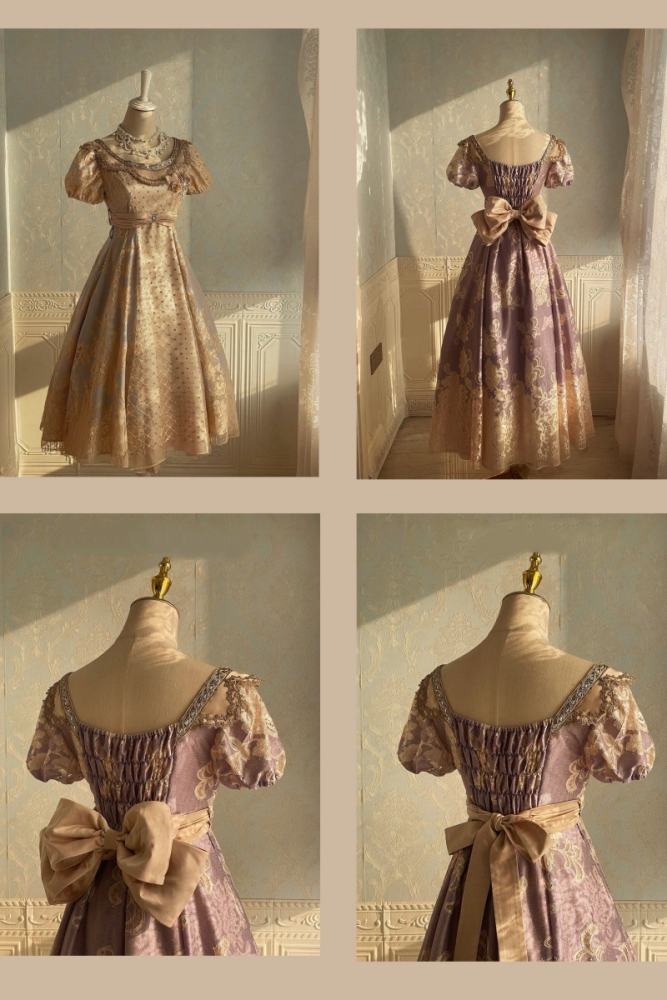Xwc ～Sinking Twilight～ Luxury Regency Era Empire OP Dress