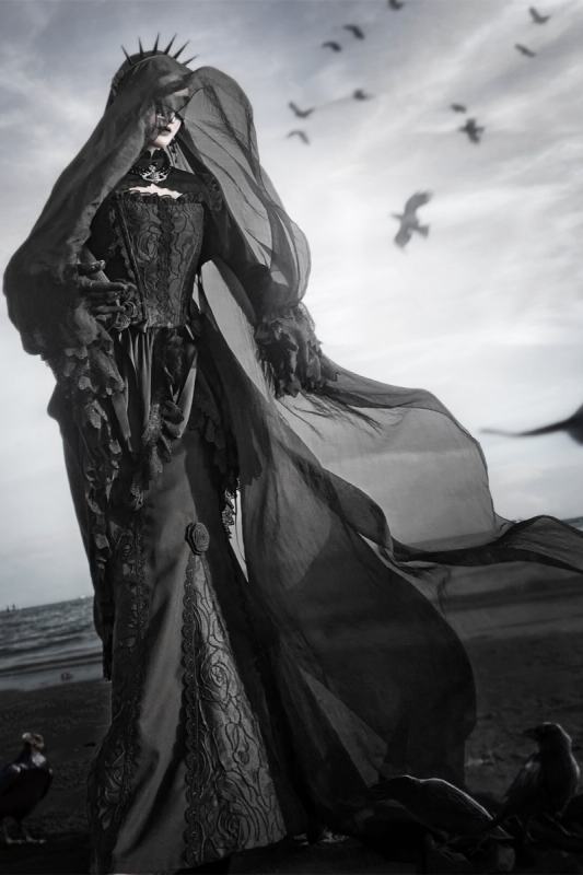 LeMiroir Saint Follower Gothic Lolita Fishtail Skirt Corset and Cardigan