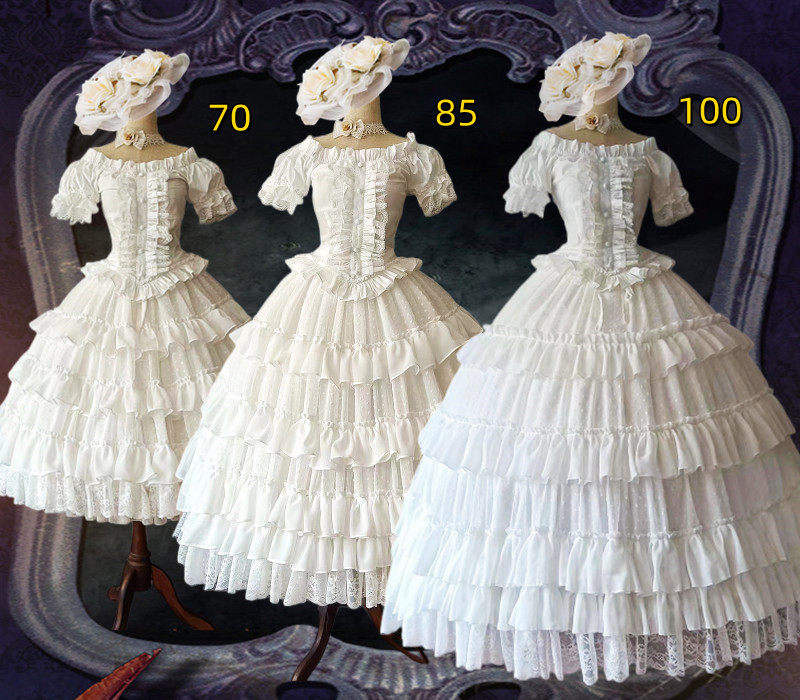 Tdxg Lolita Skirt Versatile Chiffon Petticoat