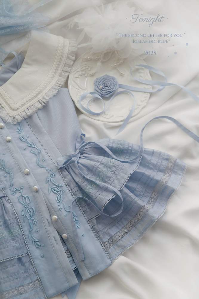 Tonight My Second Letter to You Vintage Lolita Skirt and Top