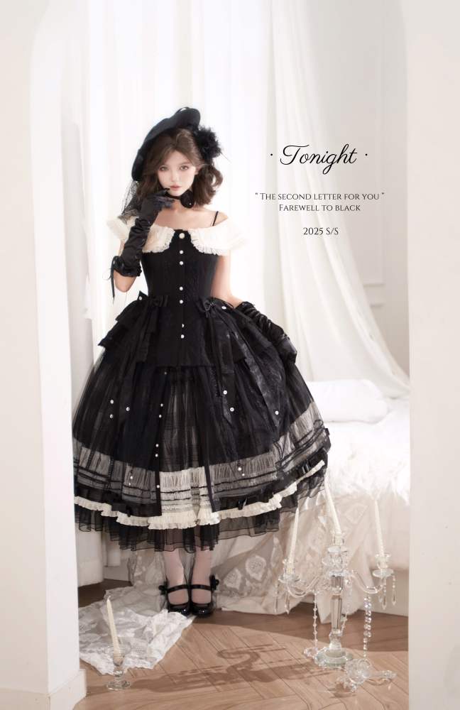 Tonight My Second Letter to You Vintage Lolita Skirt and Top