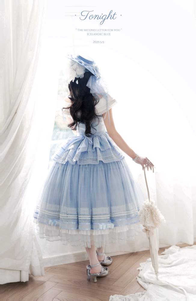 Tonight My Second Letter to You Vintage Lolita Skirt and Top