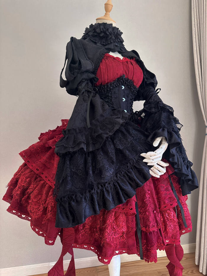 Smoothy Caliburn Gothic Lolita Dress Full Set