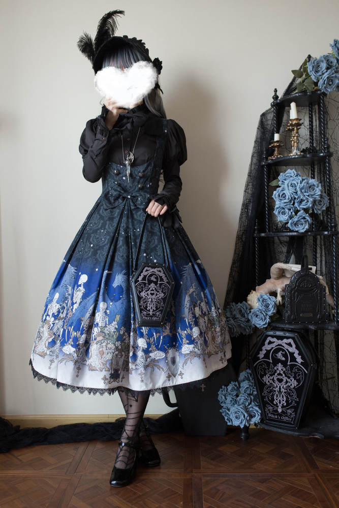 Nnstar Dragon Bone Lily Retro Gothic JSK Lolita Dress