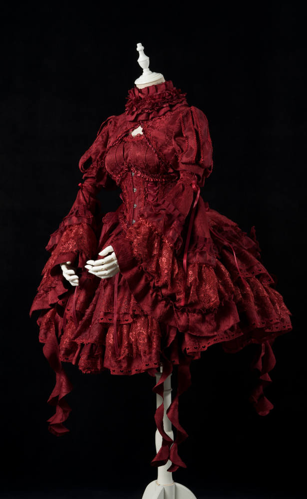 Smoothy Caliburn Gothic Lolita Dress Full Set