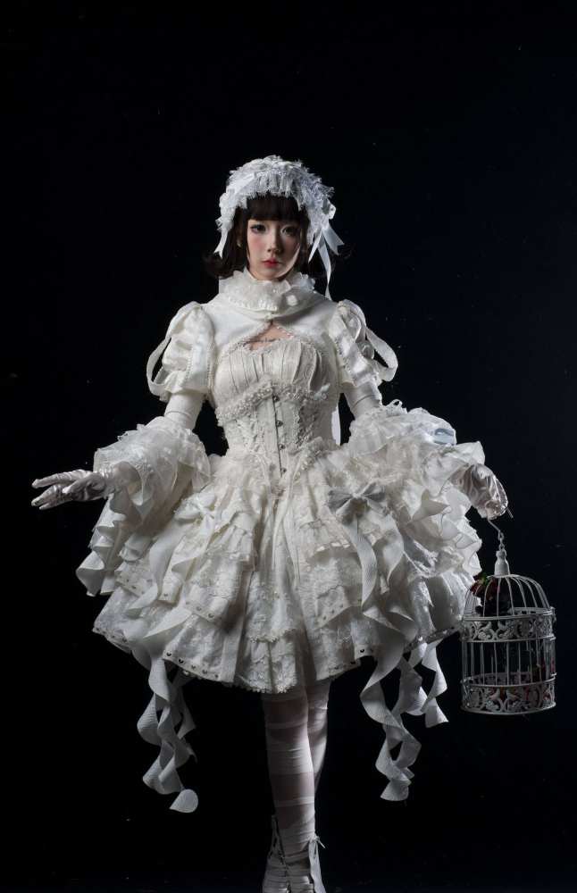 Smoothy Caliburn Gothic Lolita Dress Full Set