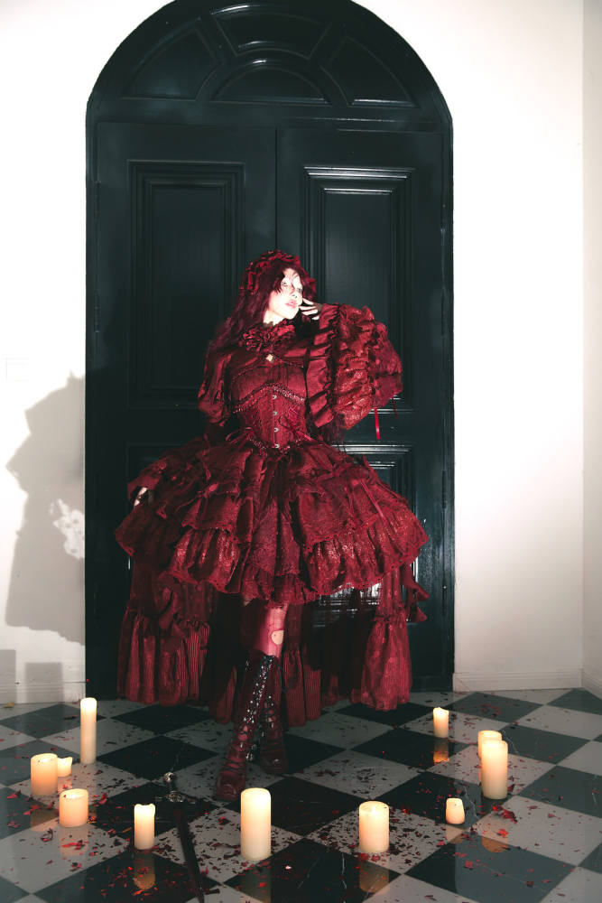 Smoothy Caliburn Gothic Lolita Dress Full Set