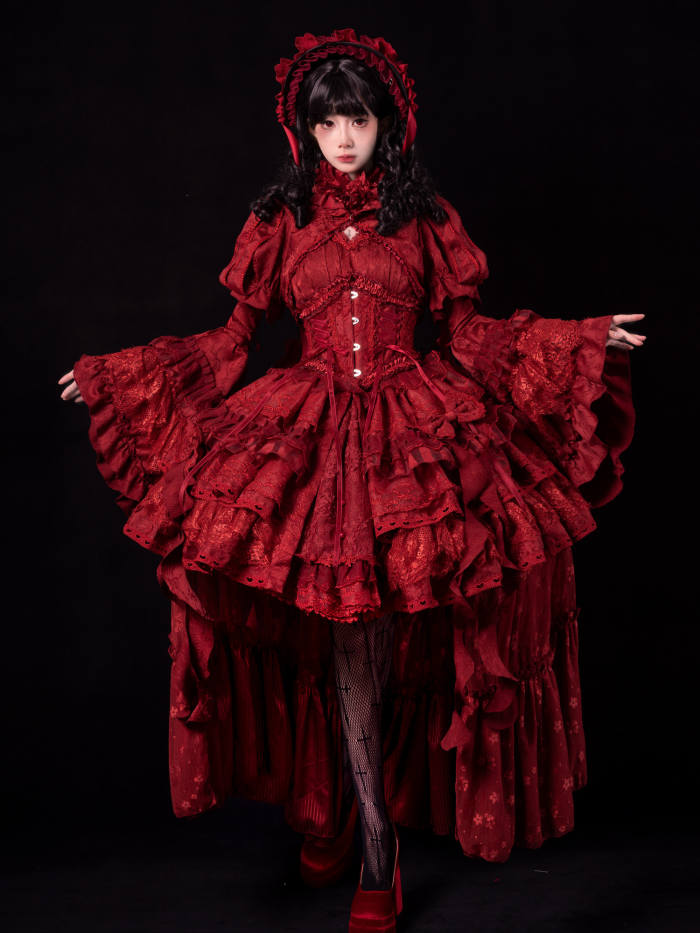 Smoothy Caliburn Gothic Lolita Dress Full Set