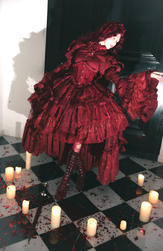 Smoothy Caliburn Gothic Lolita Dress Full Set