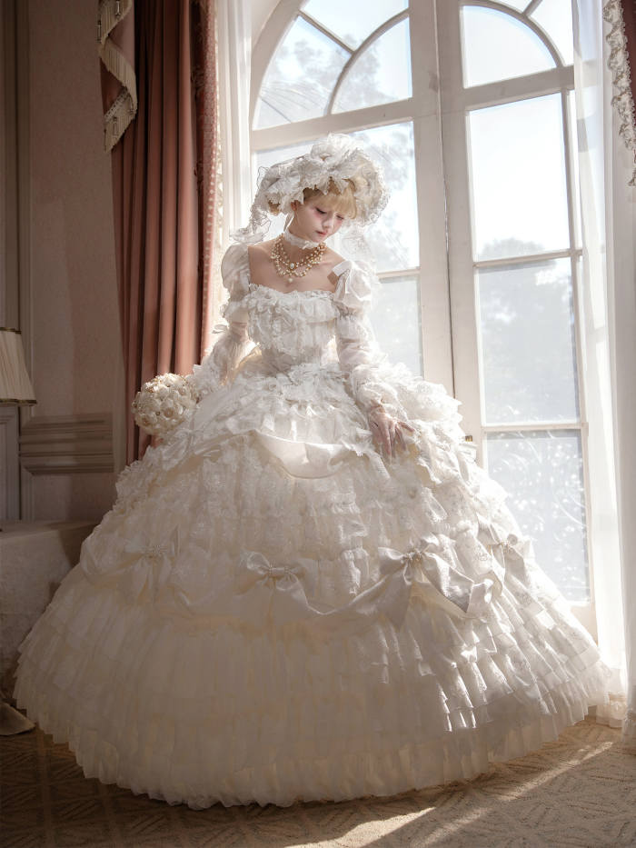 Gem and Rose Hime Lolita Dress 5 Colors