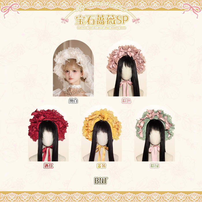 Gem and Rose Luxury Hime Lolita Dress 5 Colors
