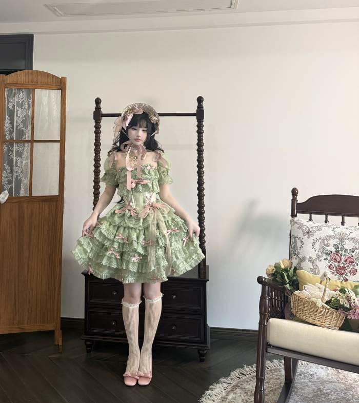 Gem and Rose Hime Lolita Dress 5 Colors