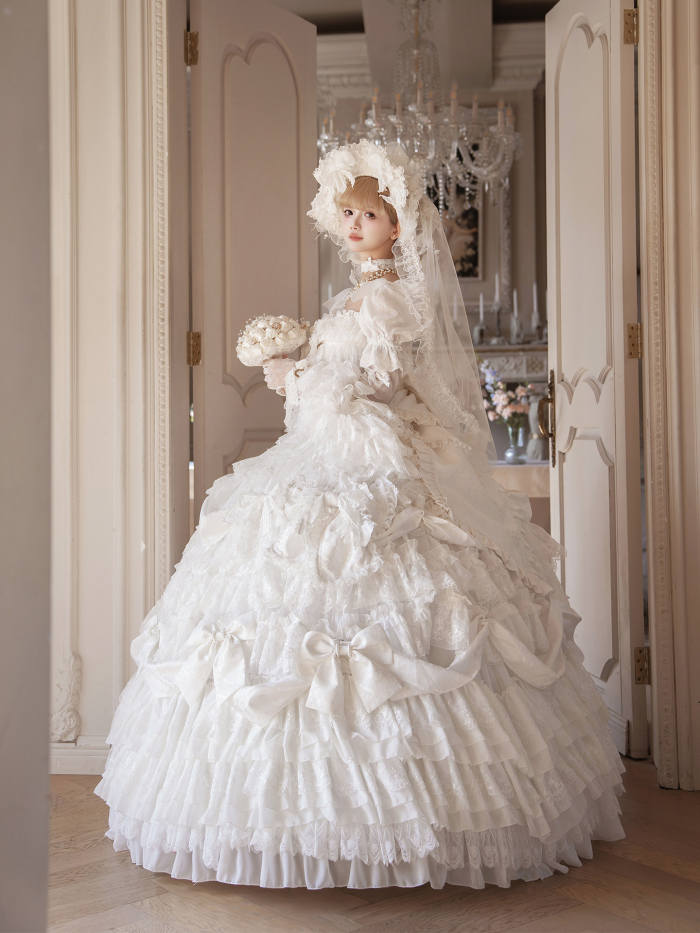 Gem and Rose Luxury Hime Lolita Dress 5 Colors