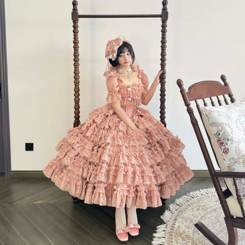 Gem and Rose Hime Lolita Dress 5 Colors