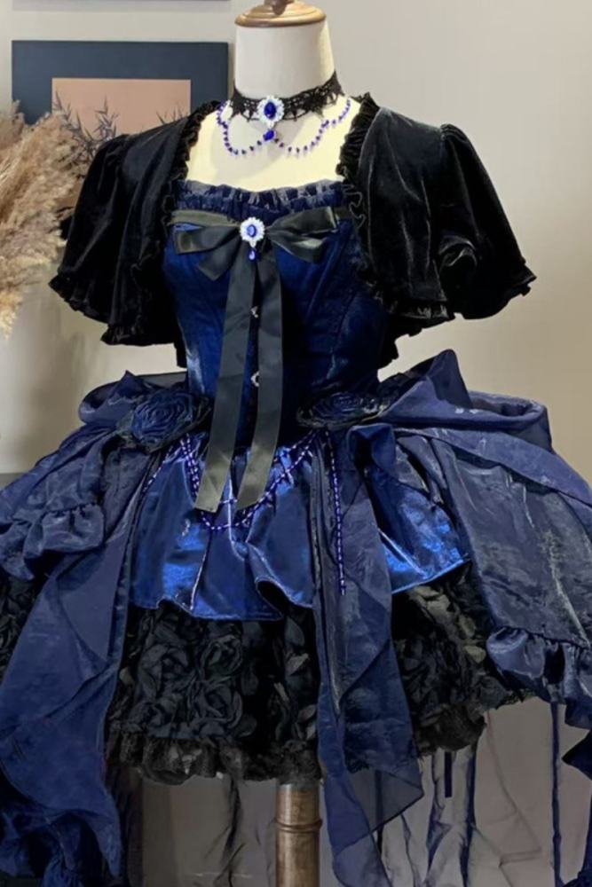 Sheer Ocean ~Rosette Nebula~ Gothic Lolita Extended Sleeves Coat