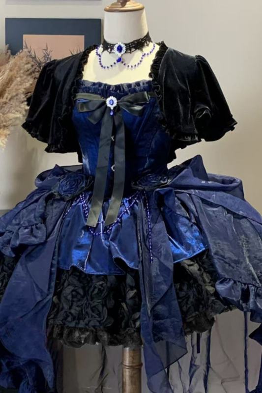 Sheer Ocean ~Rosette Nebula~ Gothic Lolita Extended Sleeves Coat