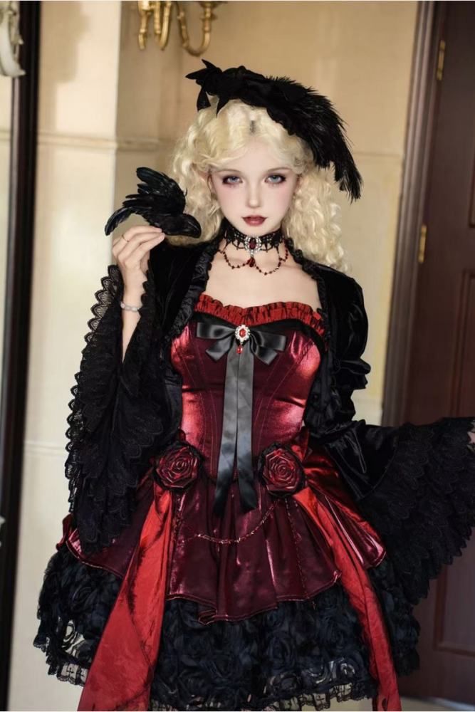 Sheer Ocean ~Rosette Nebula~ Gothic Lolita Extended Sleeves Coat