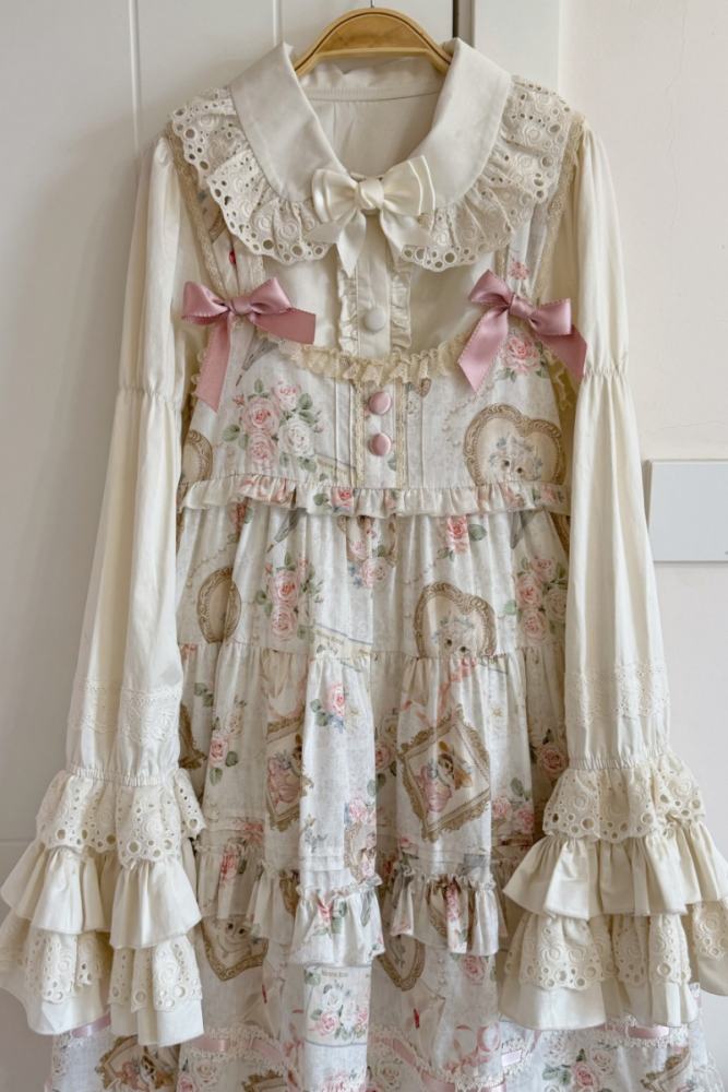 Moon River ～Victoria Cat～ Sweet Lolita Printed JSK