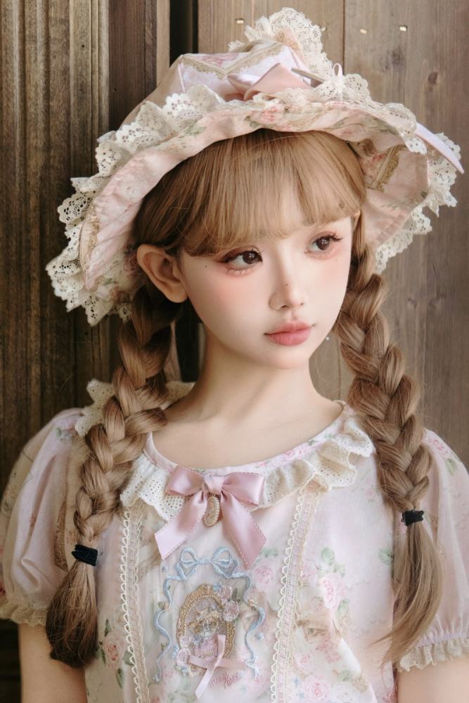 Moon River ～Victoria Cat～ Lolita Hat Choker and Bowknot Waist