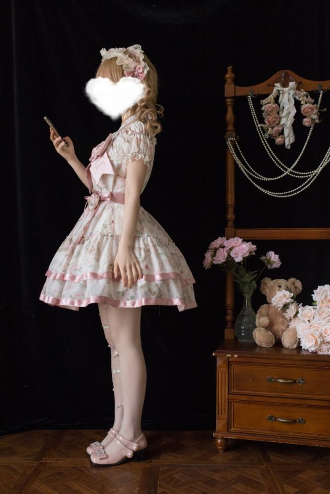 Moon River ～Victoria Cat～ Sweet Lolita Printed JSK